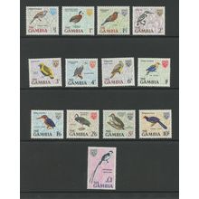 Gambia 215-227, 1966 Birds, VF, MNH (GAM572)