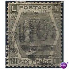 1873 SG125 6d Grey Good++ Used "NL"