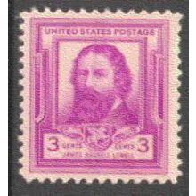 866 3c James Lowell Fine MNH BA0701