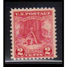 645 2c Valley Forge Barely Clears MNH O1417