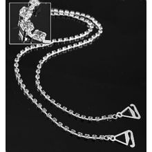 Bra Straps - Single Line Crystal Chain Strap - Clear -BS-HH19CL