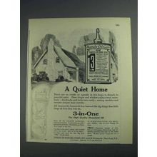 1925 3-in-One Oil Ad - A Quiet Home