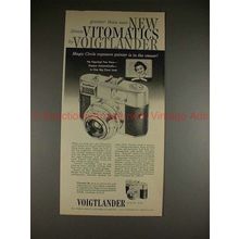 1960 Voigtlander Vitomatic Ia IIa Camera Ad - Greater!