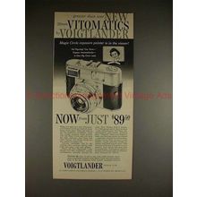 1960 Voigtlander Vitomatic Ia Camera Ad - NICE!!