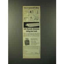 1960 Reynolds Metals Ad - 6 do-it-yourself ideas with sliding door track