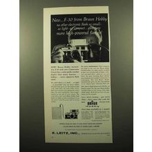 1961 Braun F-30 Flash Ad - So Small So Light
