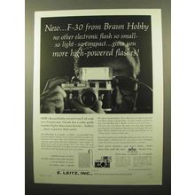 1961 Braun Pocket-Pak F-30 Flash Ad - High-Powered