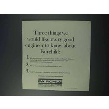 1963 Fairchild Semiconductor Ad - Every Good Engineer