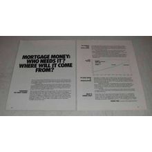 1980 Fannie Mae Ad - Mortgage Money: Who Needs It?