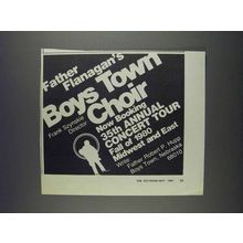 1980 Father Flanagan's Boys Town Choir Ad