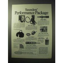 1986 Saunders Archery Ad - Performance Package