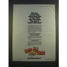 1986 Promise Spread Ad - Saturated Fats Increase the Risk of Heart Disease?