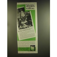 1939 Wesson Oil Advertisement - Mrs. Lawrence Tibbett