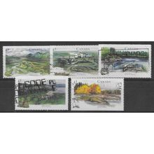 CAN 1994 (SET) 'RIVERS' (4TH SERIES) (5v) FINE USED (EBID71-290)