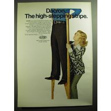 1970 Du Pont Dacron Kazoo Slacks Ad - Dacron the high-stepping stripe