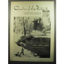 1952 Charles of the Ritz Skin Freshener Ad - Makes your skin feel like this