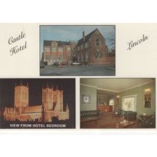 The Castle Hotel Lincoln 1980s Postcard