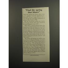 1953 New York State Tourism Ad - Find the spring that blazes