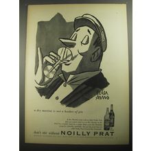 1956 Noilly Prat Vermouth Advertisement - Cartoon by Peter Arno