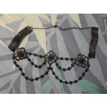 womens choker beaded necklace approx 47cm