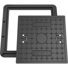 24 X 24 Inches Frp Solid Square Septic Tank Lid and Base with Handles Manhole Co