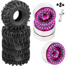 RC 1.9 Beadlock Wheels and Tires for 1/10 TRX4 TRX6 SCX10 SCX10 II 90046 SCX10 I