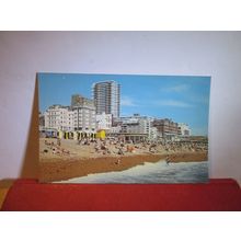 BEACH & KINGS ROAD, BRIGHTON, SUSSEX unused postcard dated 1969 =
