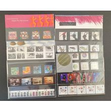 2001 GB Commemorative Presentation Packs, Year Set, 10 Packs 319-328 MNH