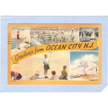 New Jersey Ocean City Greetings From Ocean City 5 Views~558