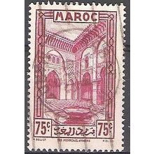 Maroc 1933 Michel 106 O Cote (2005) 0.40 € Fès La médersa Attarine Cachet rond