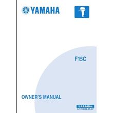YAMAHA F15C OWNERS MANUAL 2003 OUTBOARD MOTOR 126 PAGES ENGLISH USA EDITION