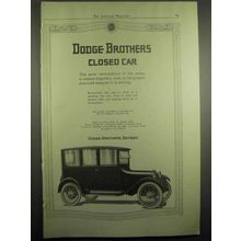 1918 Dodge Brothers Closed Car Ad