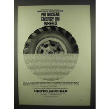 1962 United Nuclear Ad - Put Nuclear Energy on Wheels