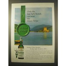 1963 Usher's Green Stripe Scotch Ad - Only the First