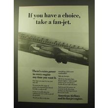 1964 American Airlines Ad - Have Choice Take a Fan-Jet