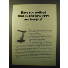 1964 American Airlines Ad - New 727's Are Fan-Jets