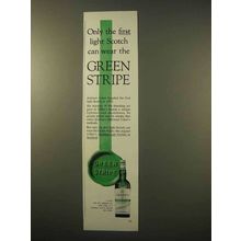 1963 Usher's Green Stripe Scotch Ad