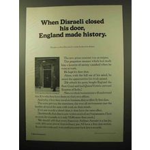 1964 American Airlines Ad - When Disraeli Closed Door