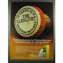 1980 The Glenlivet Scotch Ad - The Finest Malt Whiskies