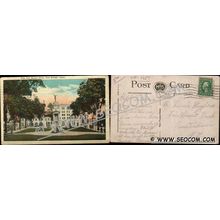 CT New Britain Postcard City Hall Square Park ct_box4, getfrom3, ~1657
