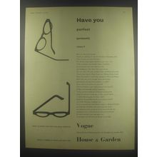 1954 House & Garden and Vogue Magazines Ad - Have you perfect (present) Vision?