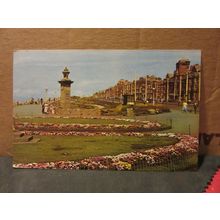NORTH PROMENADE and GARDENS, BLACKPOOL, LANCASHIRE used postcard 1967 pm =