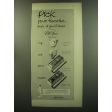 1949 Shulton Old Spice Ad - Pick your favorite.. they're all good