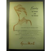 1949 Germaine Monteil Cosmetics Ad - Beauty to have and to hold