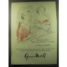 1949 Germaine Monteil Face Powder Ad - Your face powder makes you look dull