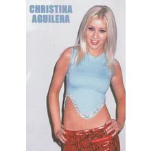Christine Aguilera Rare Postcard