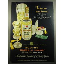 1952 Booth's House of Lords Gin Advertisement - For those who choose the finest