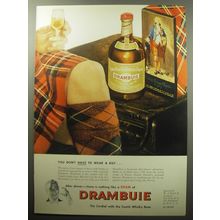 1954 Drambuie Liqueur Ad - You don't have to wear a kilt