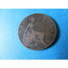 1904 EDWARD VII ONE PENNY. FREE POST.