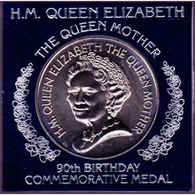 1990 Great Britain Medallion Queen Mother 90th Birthday